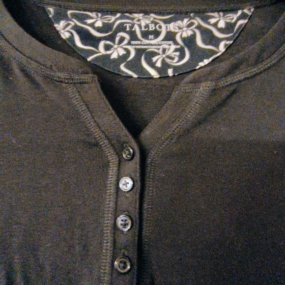 Talbots Black and White Pajama Set Size M - Picture 4 of 11